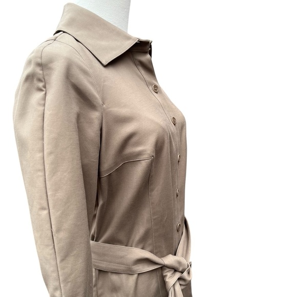 Bill Blass New York Dark Mink Stretch Cotton Shirt Dress NWT Size 6 - Picture 7 of 16